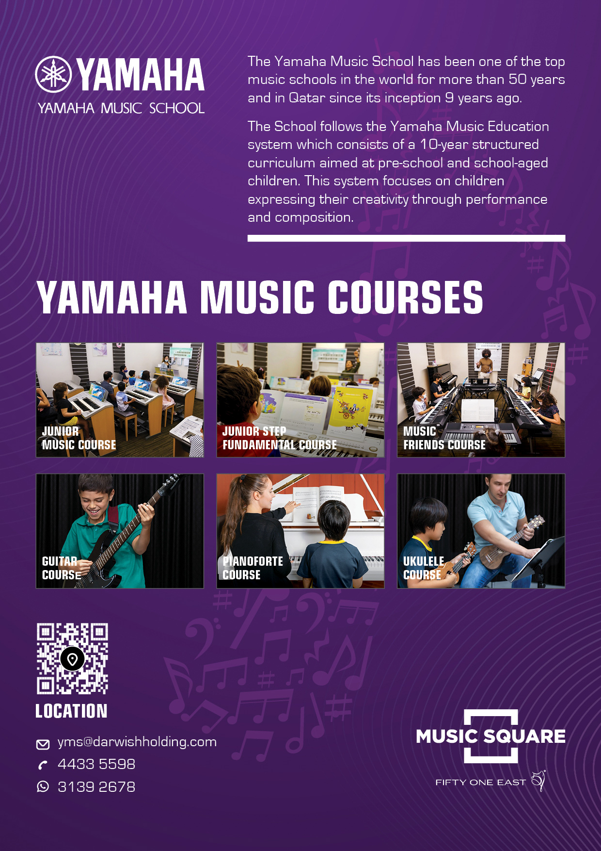 YAMAHA MUSIC SCHOOL FLYER