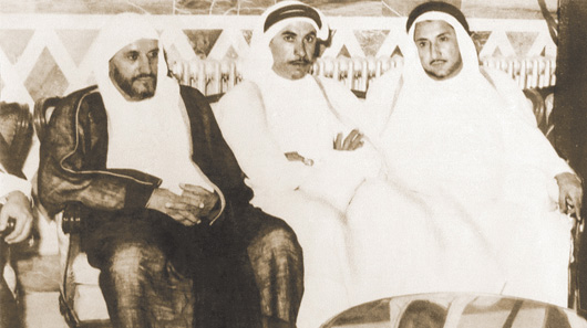 From right to left Abdullah, Abdurahman and Kassem, sons of Darwish Fakhroo