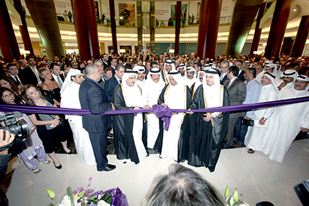 H.E. Abdullah Bin Hamad Al-Attiyah, Deputy Prime Minister of Qatar and H.E.Yousef Hussain Kamal, Minister of Economy and Finance of Qatar, at the opening of Fifty One East, Lagoona Mall on November 20, 2011